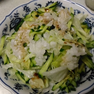 酢玉葱で中華風サラダ